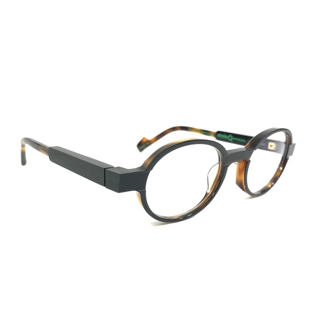Etnia Barcelona Eyeglasses Frames CHROMA N43 BKHV Black Havana Brown 48-20-140
